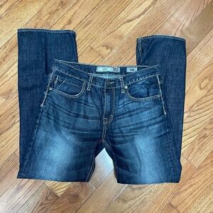 Buckle BKE Jake Men's Dark Blue Jeans Size 34R (measures 34x31) Straight Leg